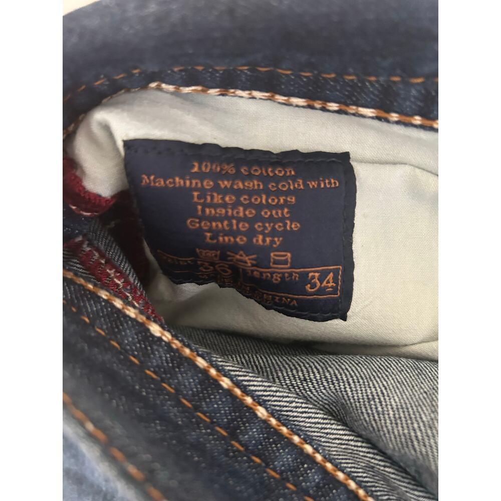 7 For All Mankind Men’s Jeans Bootcut Blue Denim Dark Wash Size 36 - Picture 10 of 10
